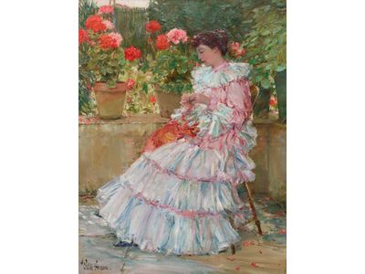 Lady in a Garden