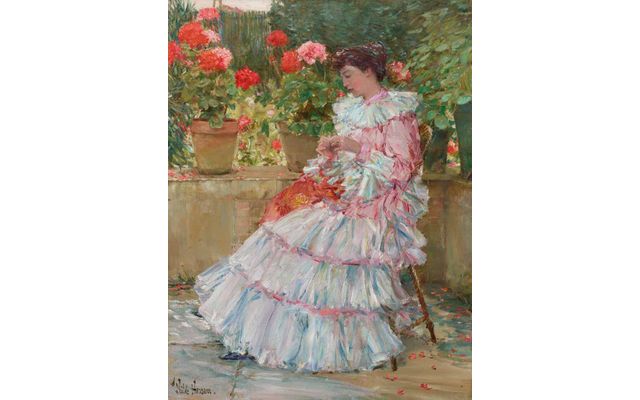 Lady in a Garden