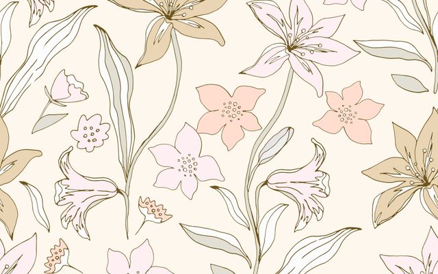 Decorative Pastel Flowers